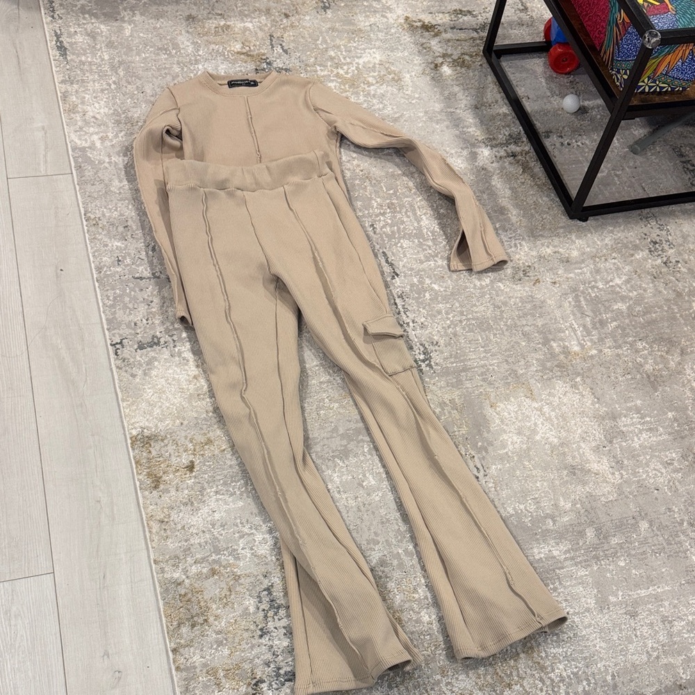 Maniere De Voir Beige Jumpsuit